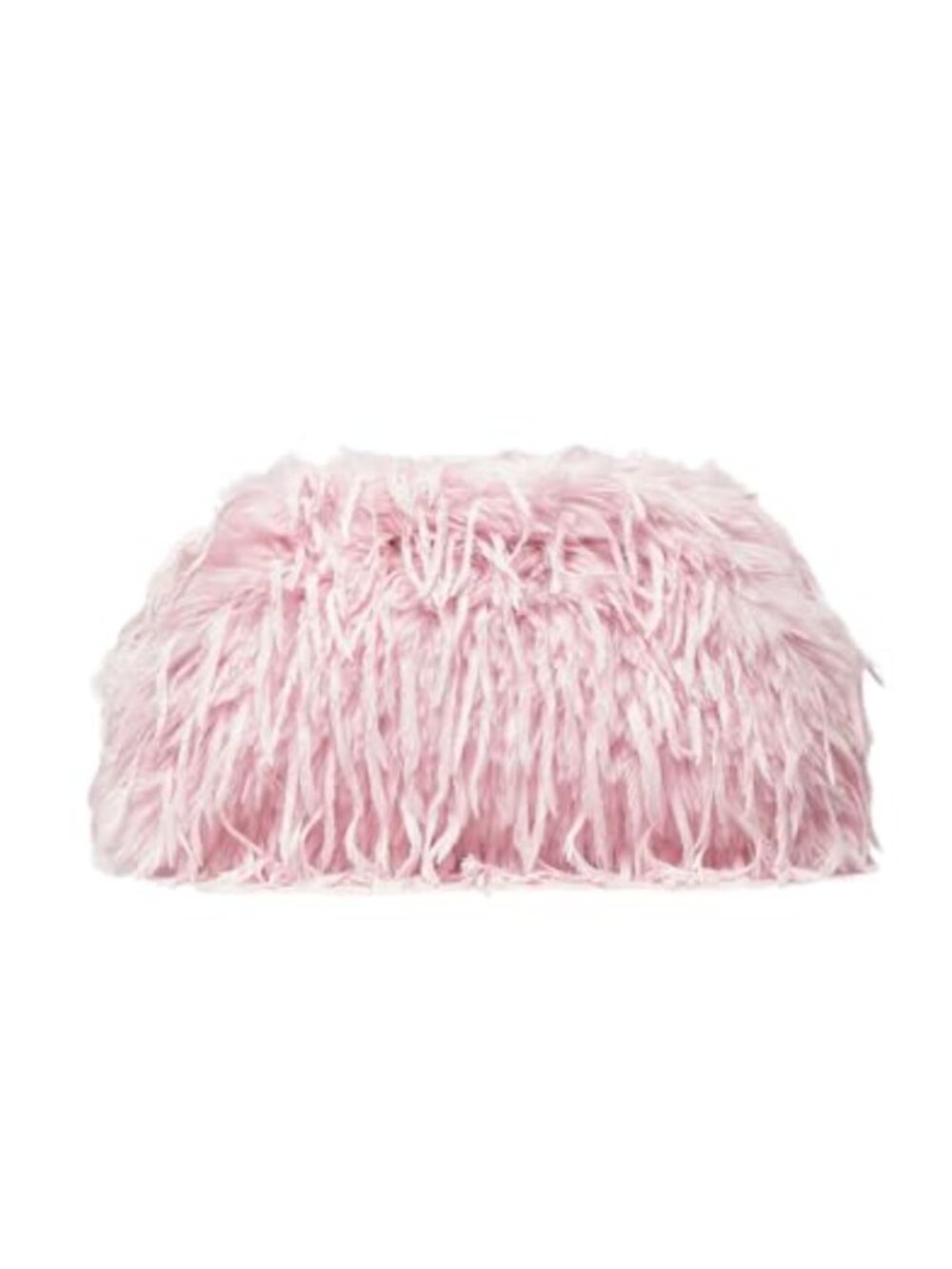 Faux Fur Fuzzy Clutch Purse Kiss Lock Plush Evening Handbag